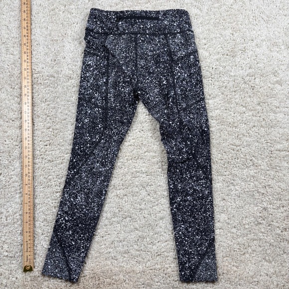 Lululemon‎ Align High Rise Pant Speckled Print Black White Size 4 - Picture 9 of 9